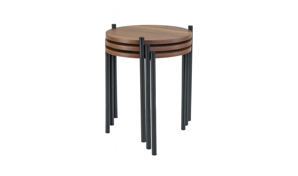 Zigon Sehpa, Metal Zigon Sehpa (3 LÜ YUVARLAK ZİGON SEHPA)